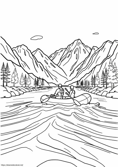 Pagina de rafting pe râul colorado