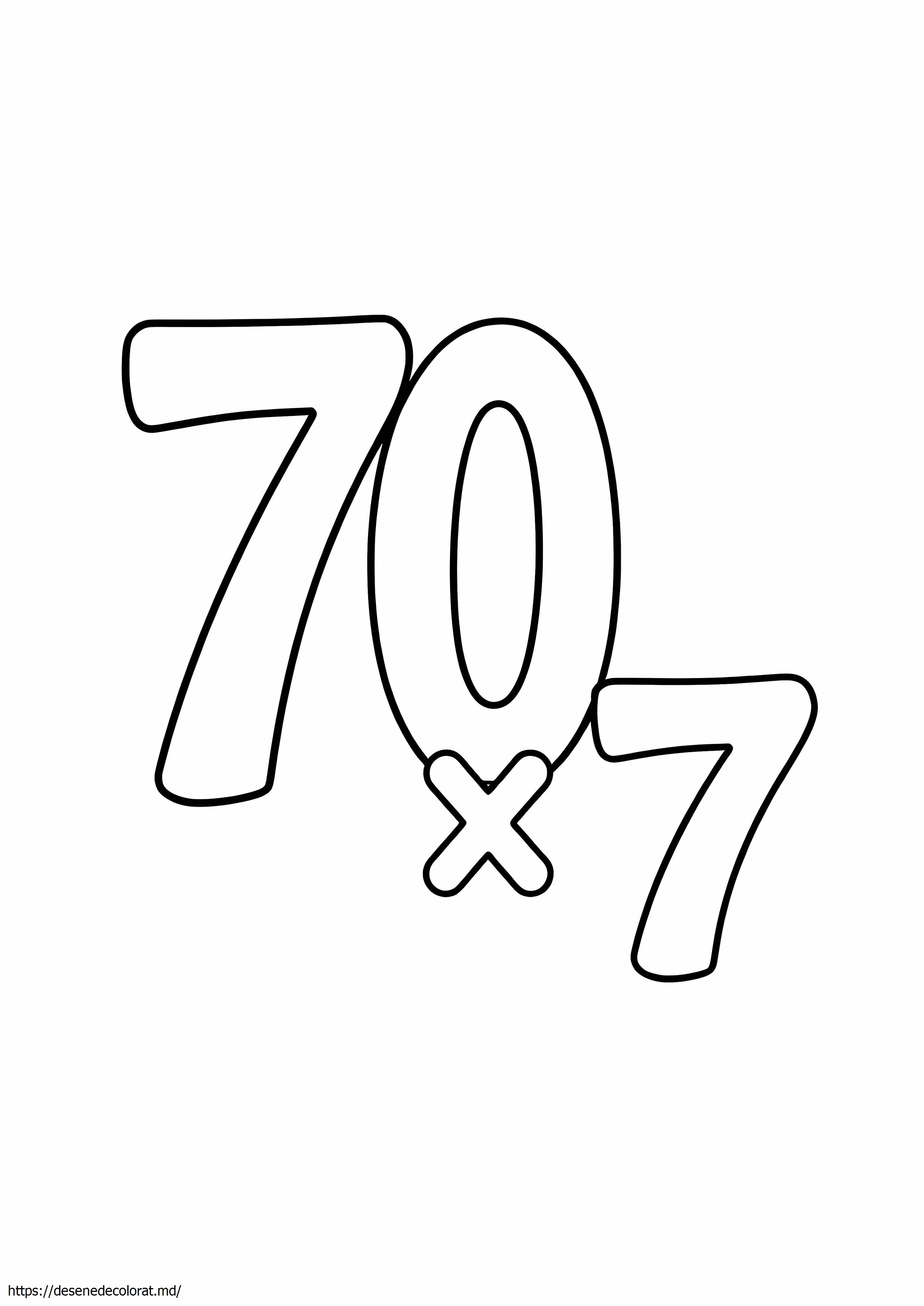 70 x 7