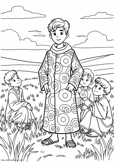 Joseph many haină colorată