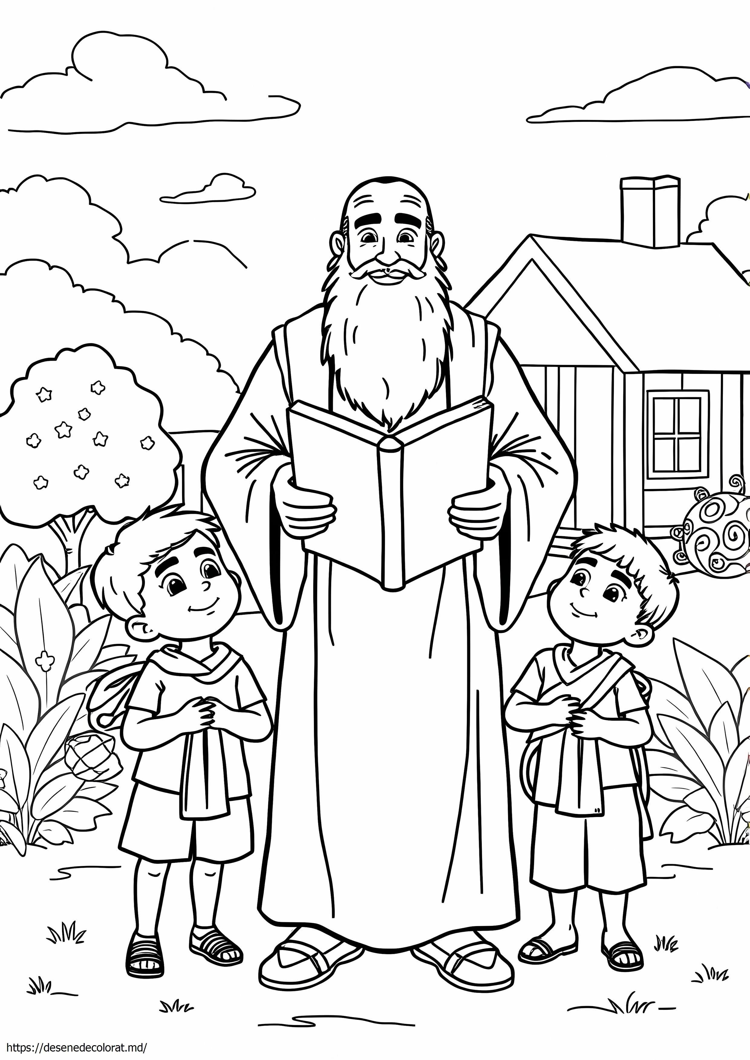 Biblia unui bărbat și a celor doi fii ai săi