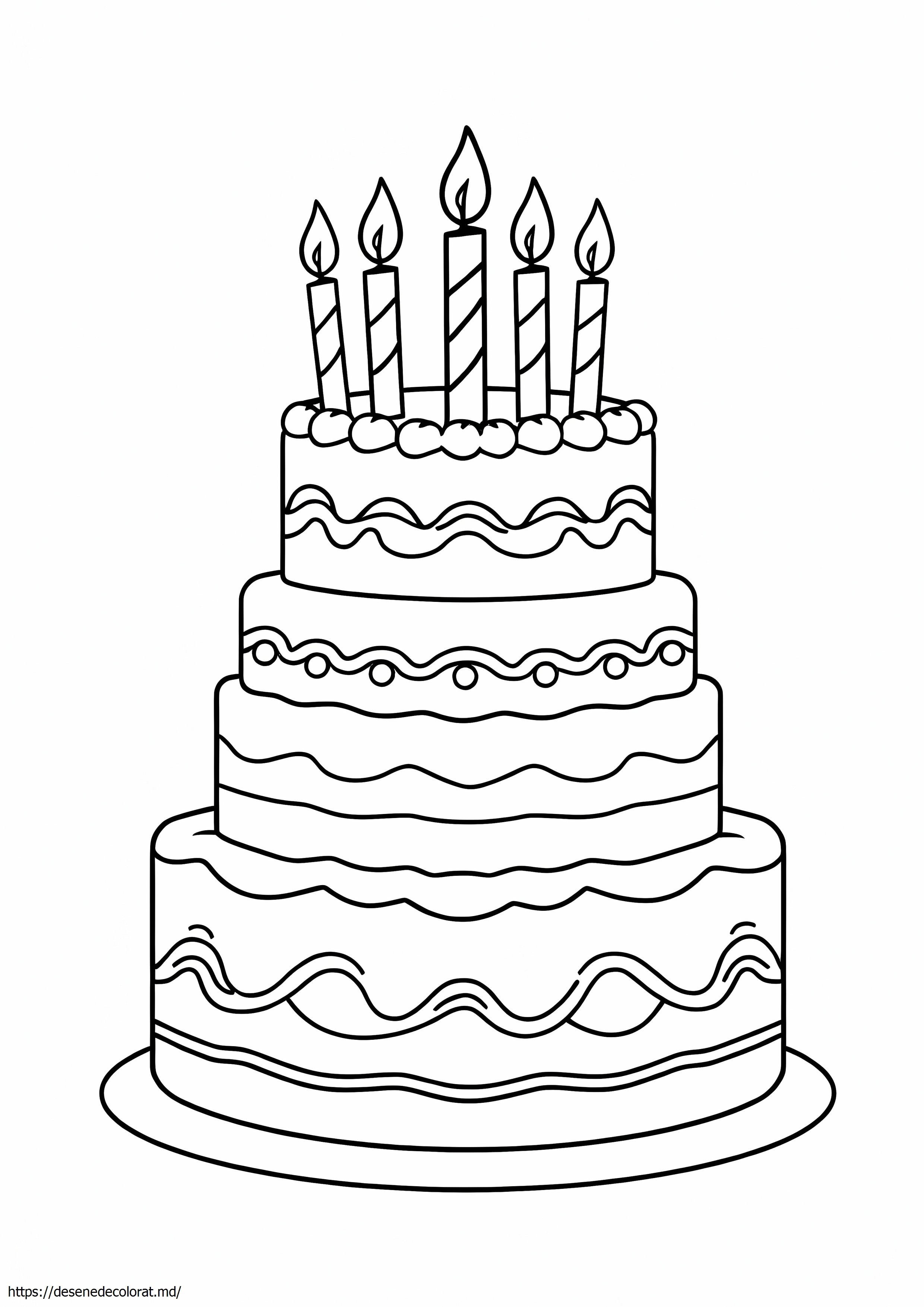 Tort de aniversare cu 3 straturi de decorat