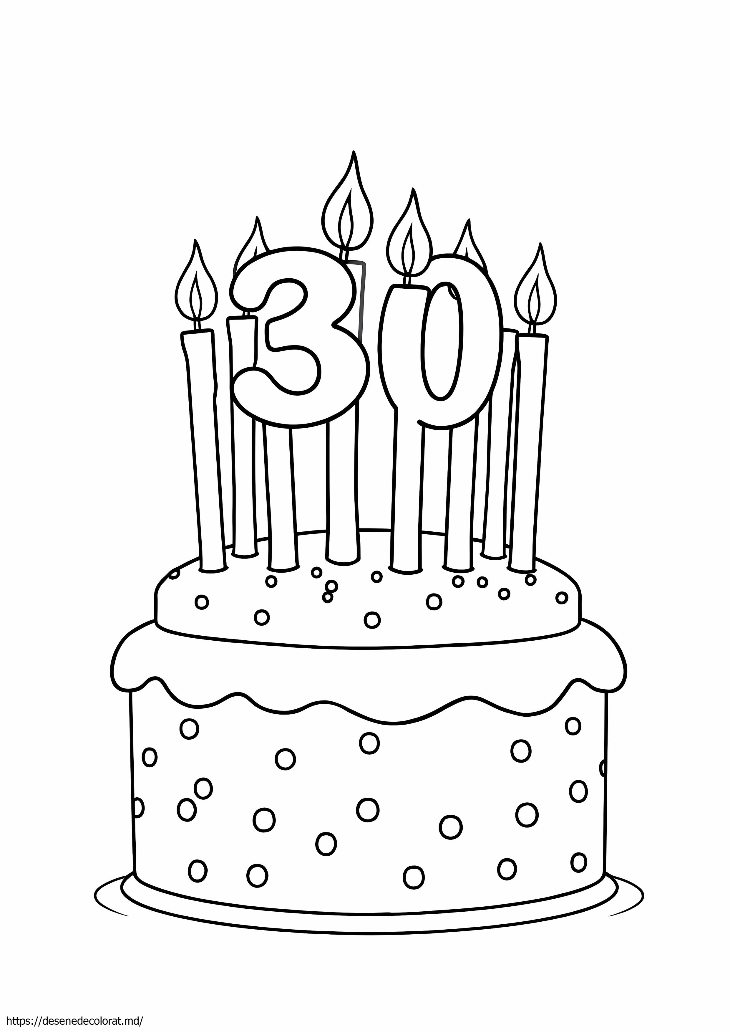 Lumanare pentru tort de 30 de ani