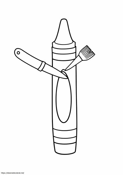Arta crayola cu margine