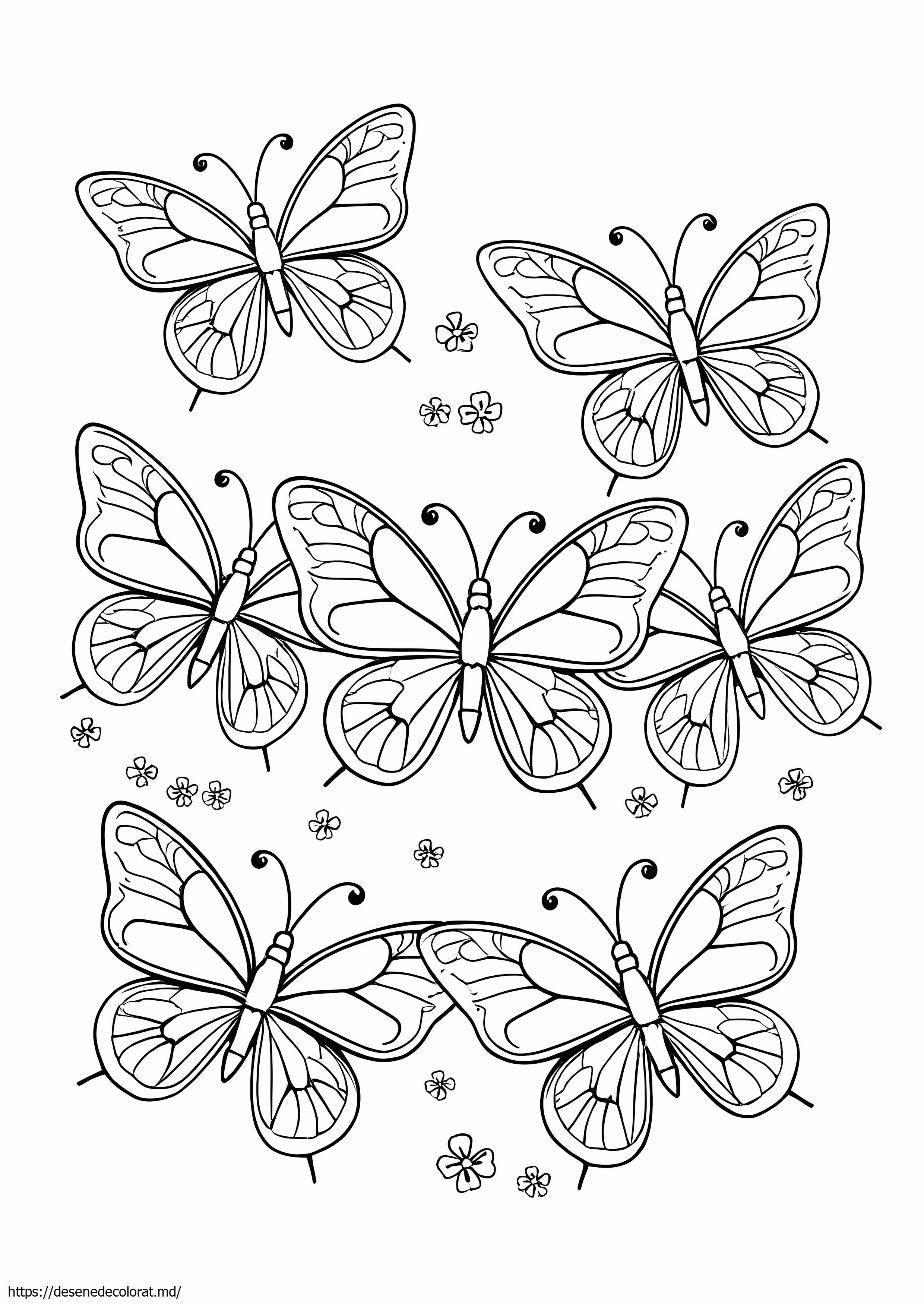Desenând fluture multiplu