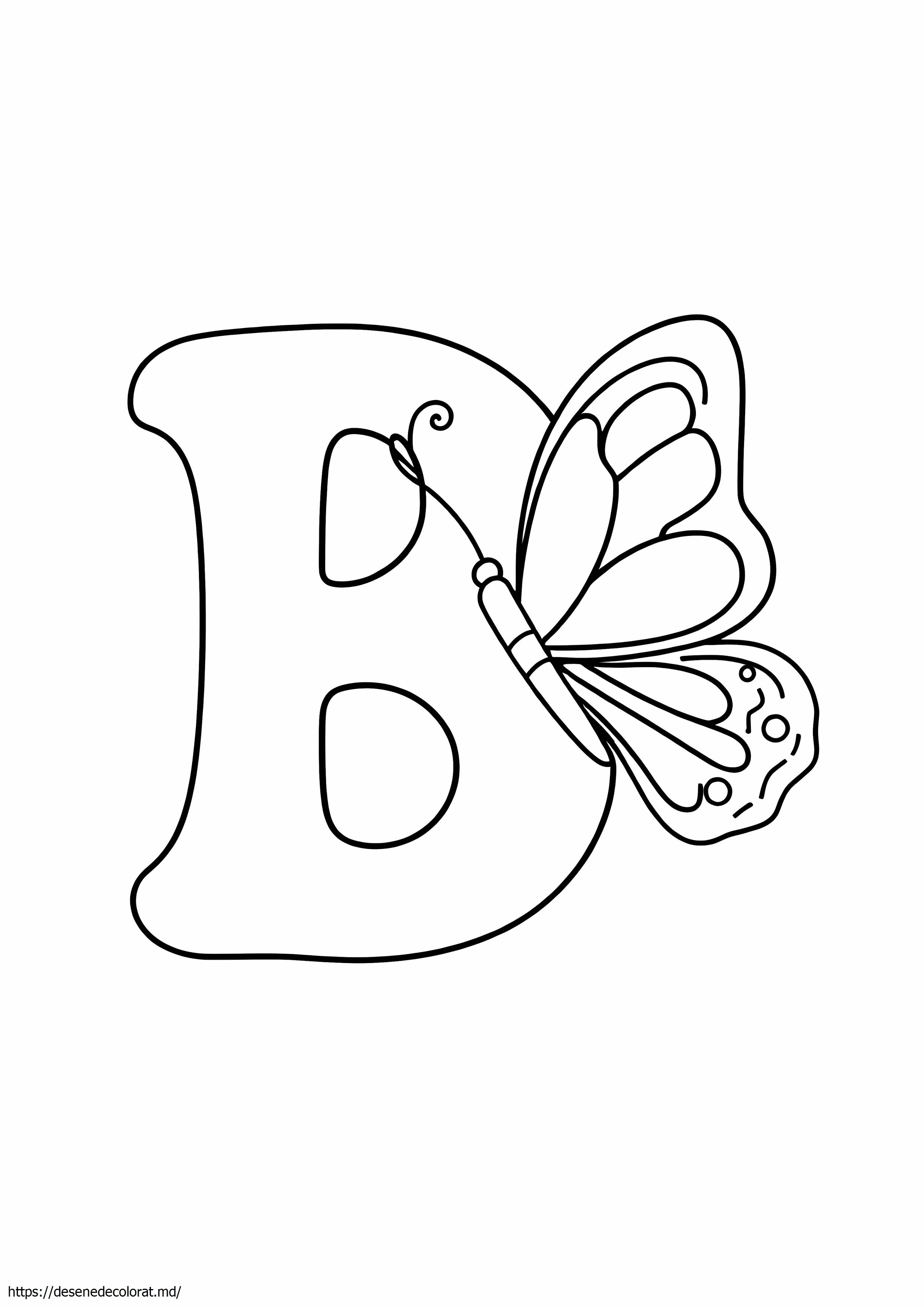 B pentru fluture