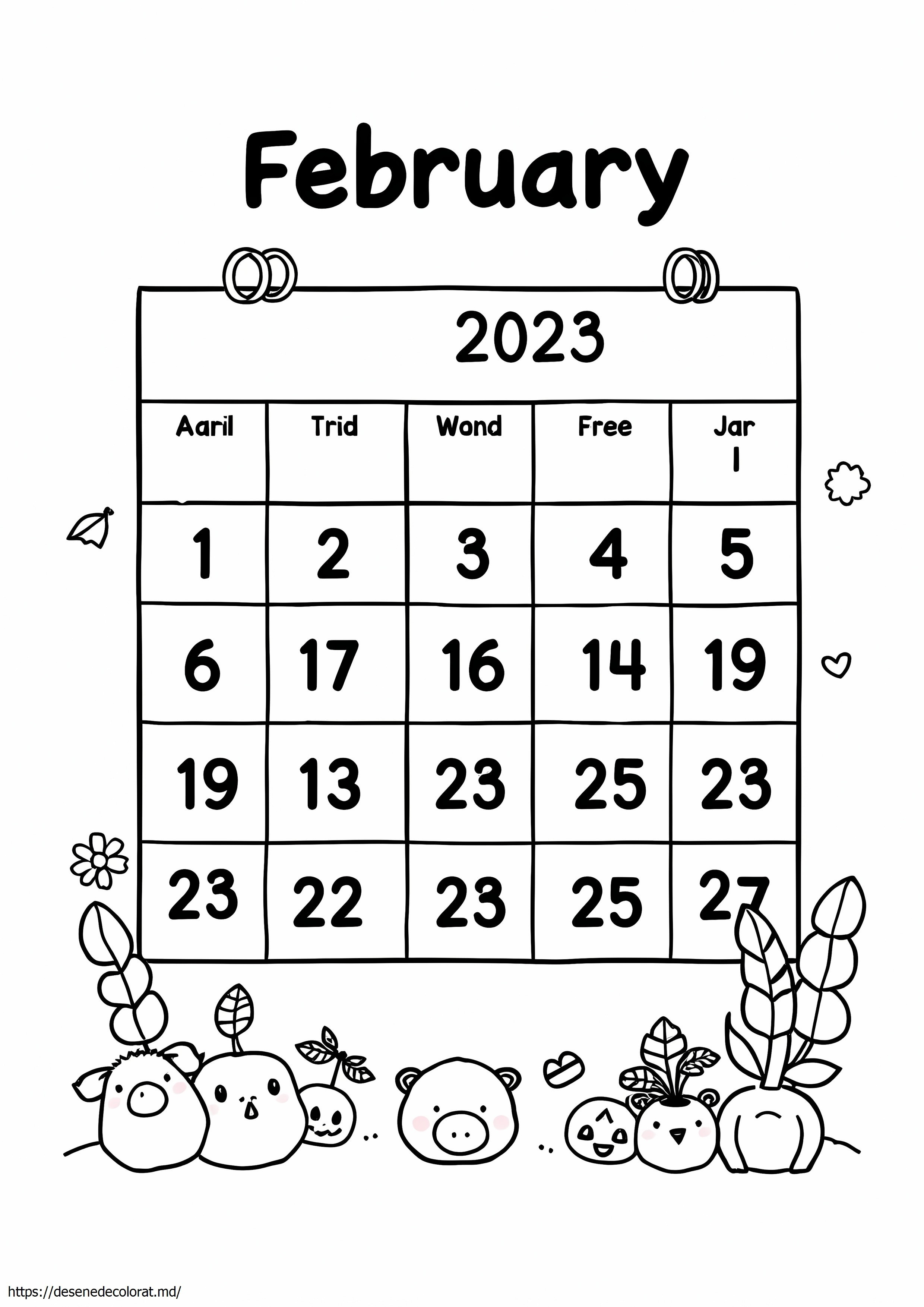 Calendarul februarie 2023