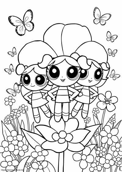 Powerpuff Girls înfloriți