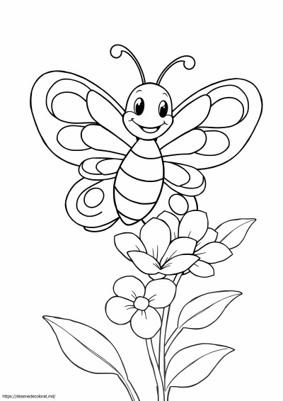 Desen animat fluture pentru
