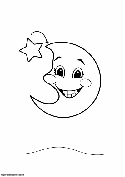 Desen animat cu lună