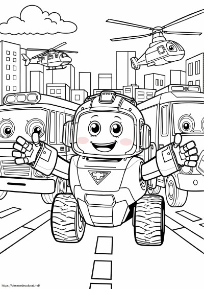 Echipa de salvare robocar poli