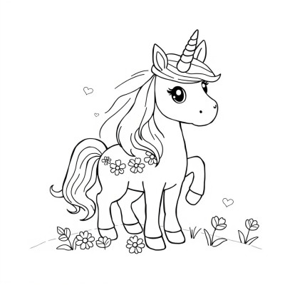 Unicornde colorat