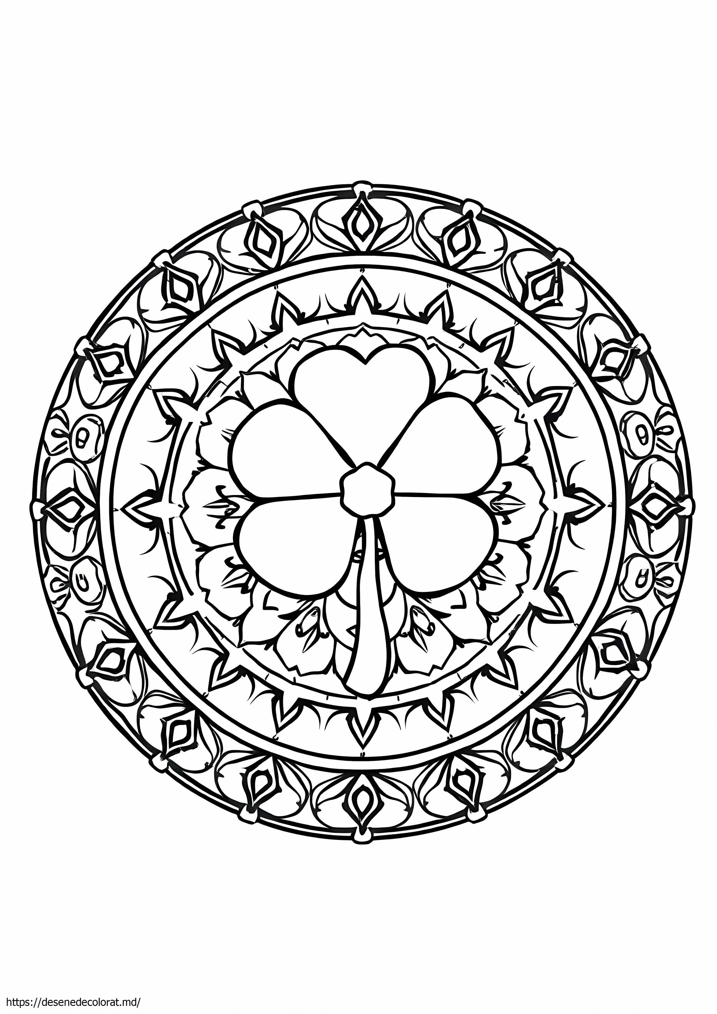 Mandala shamrock