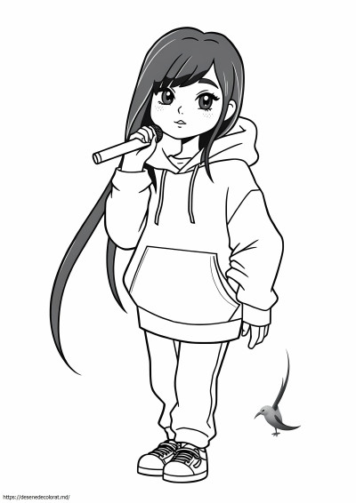 Desen pe Billie Eilish