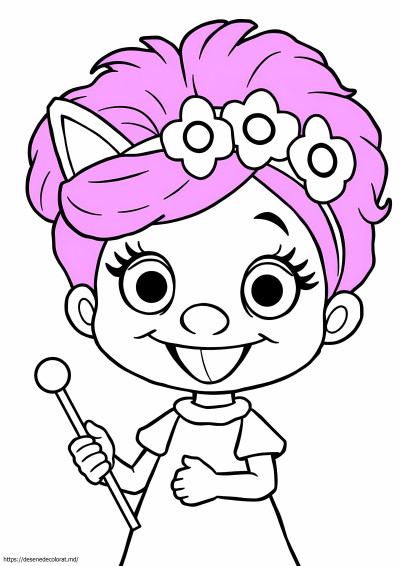 Pagina color fata abby cadabby