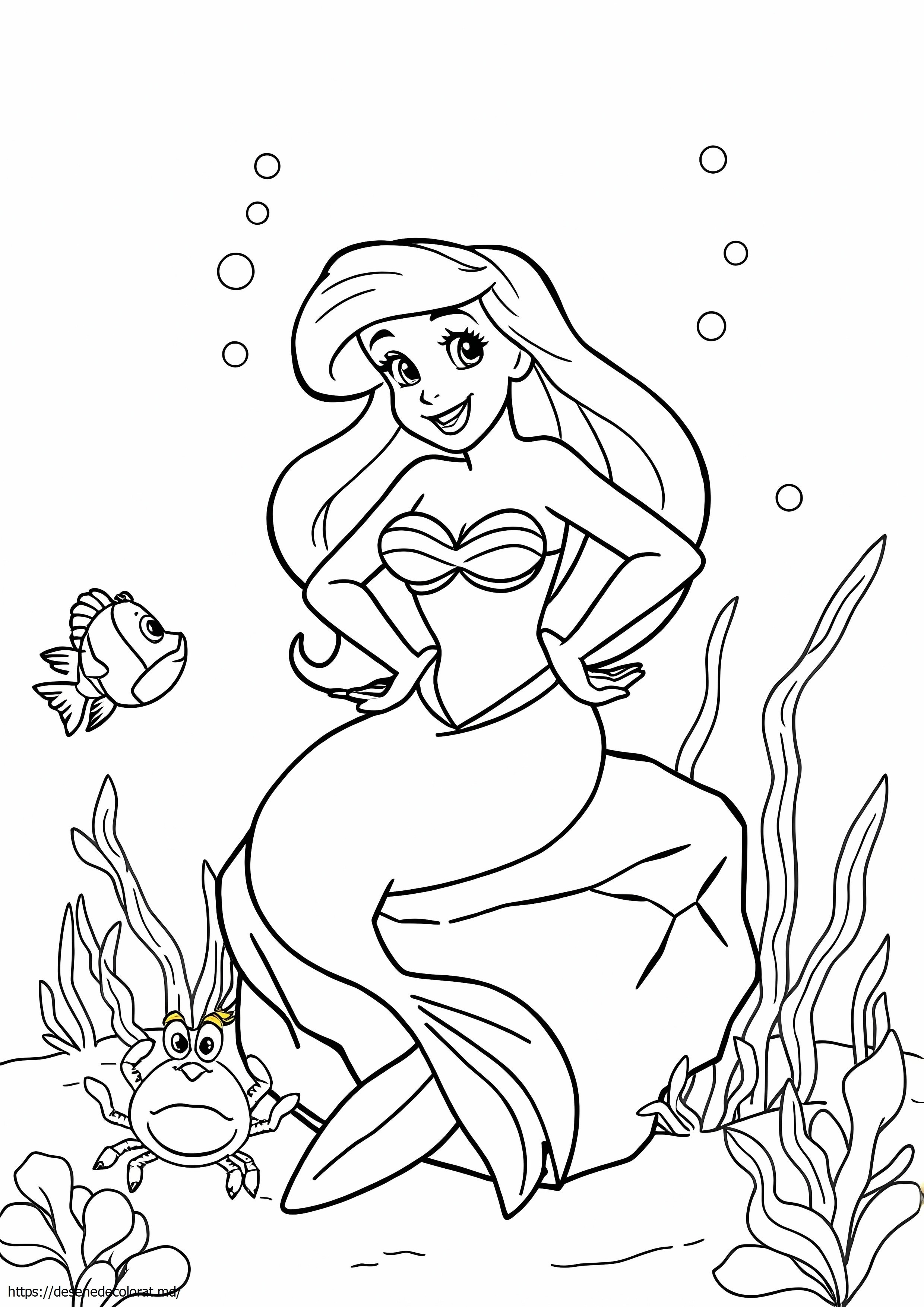 Ariel mica sirenă prințesă disney