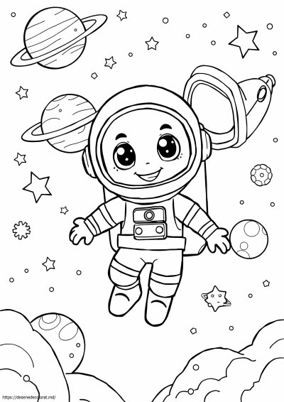 Desen animat astronaut
