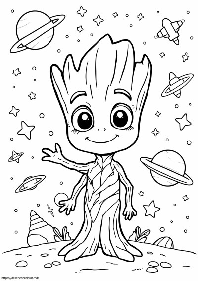 Baby groot gardienii galaxiei