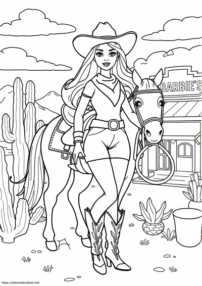 Cowgirl barbie