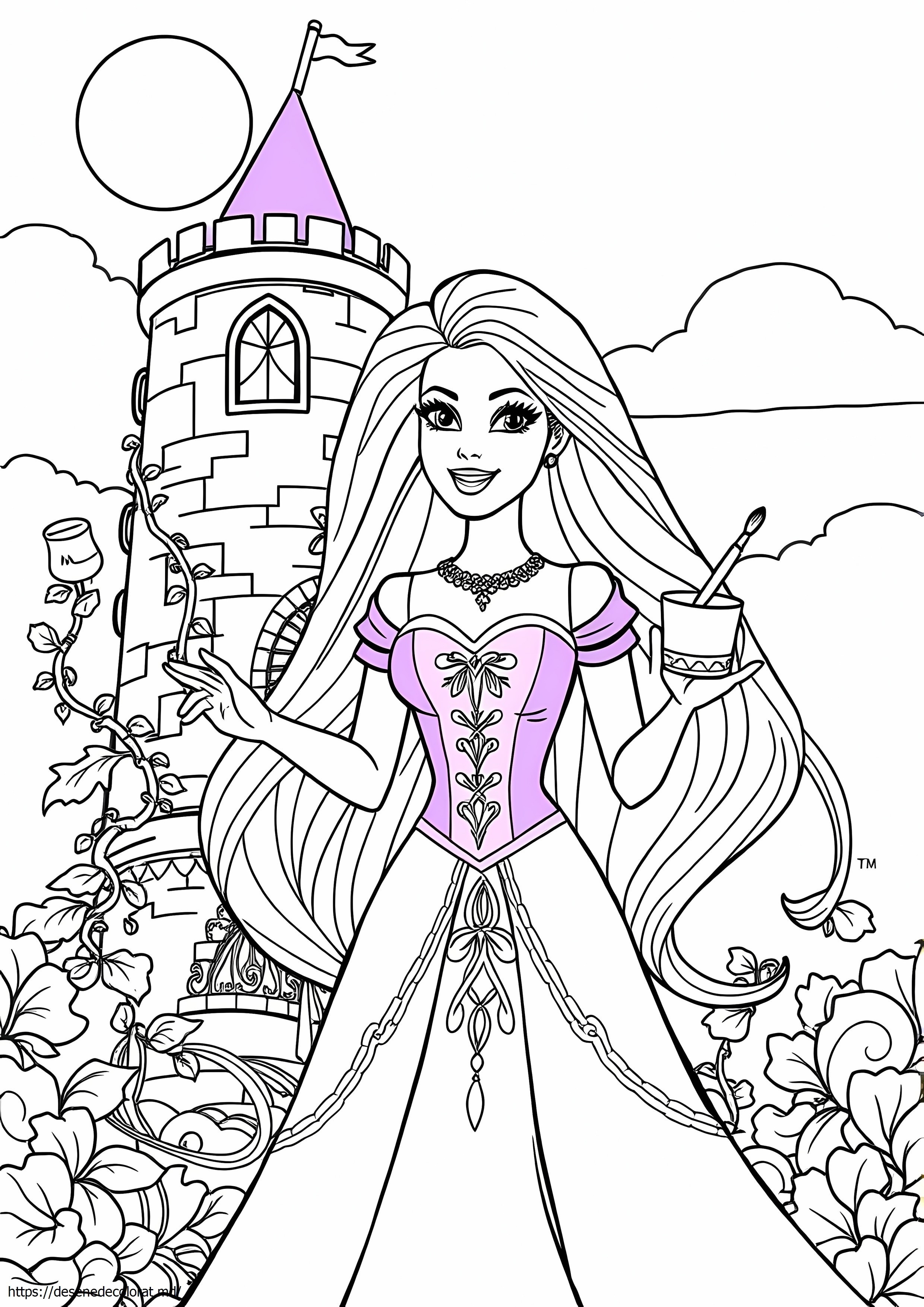 Barbie ca Rapunzel