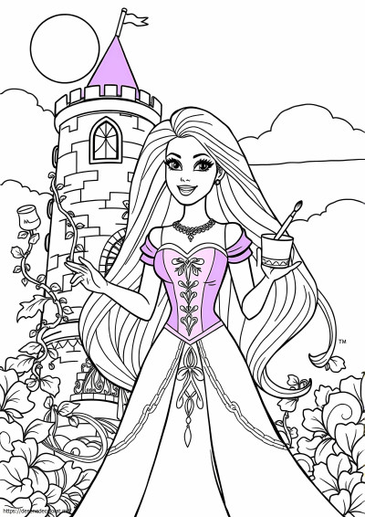 Barbie ca Rapunzel