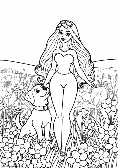 Câine barbie