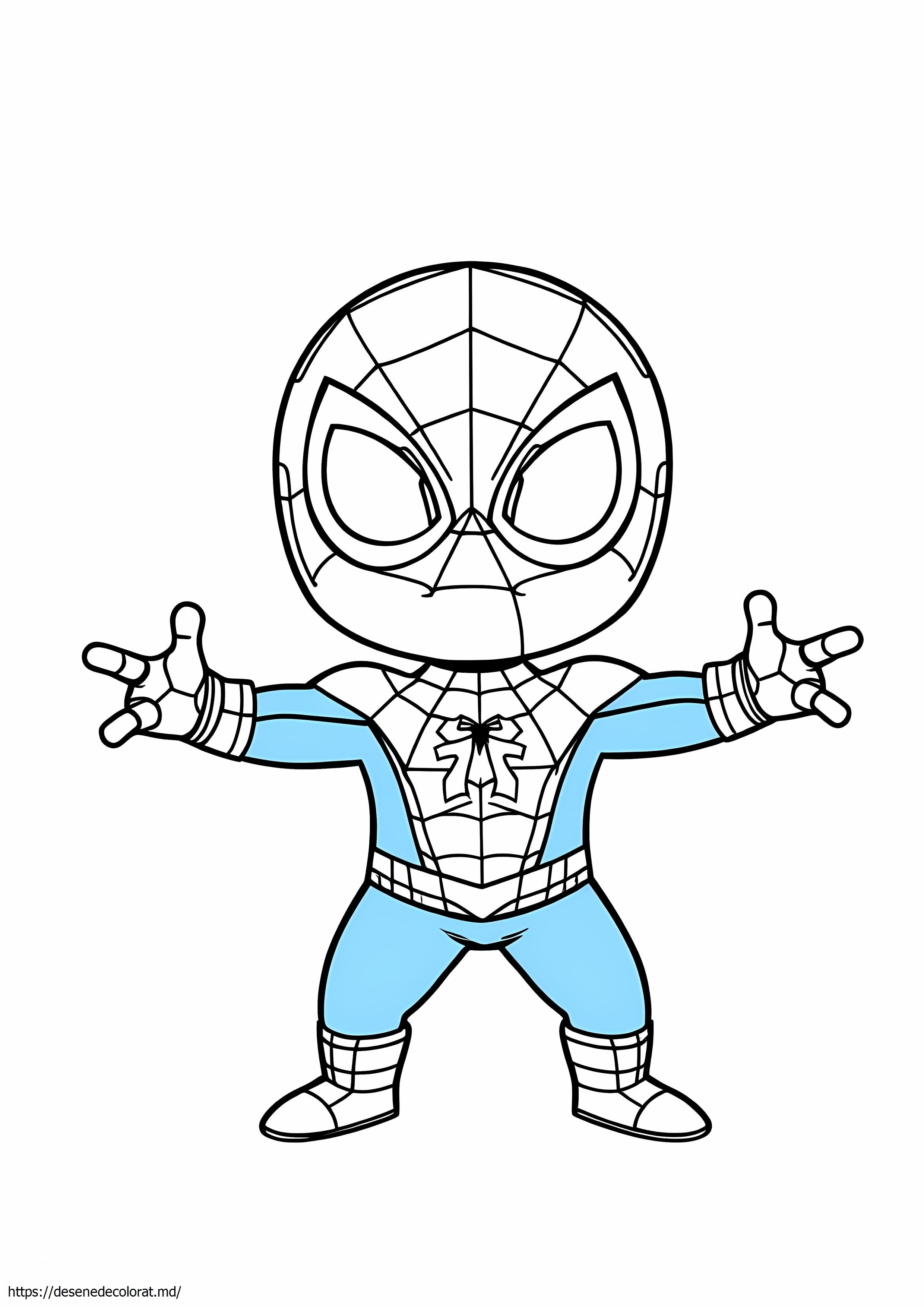 Chibi cute spiderman