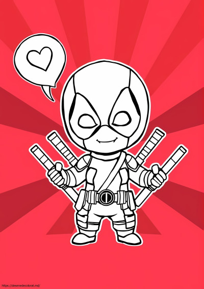 Drăguț baby deadpool