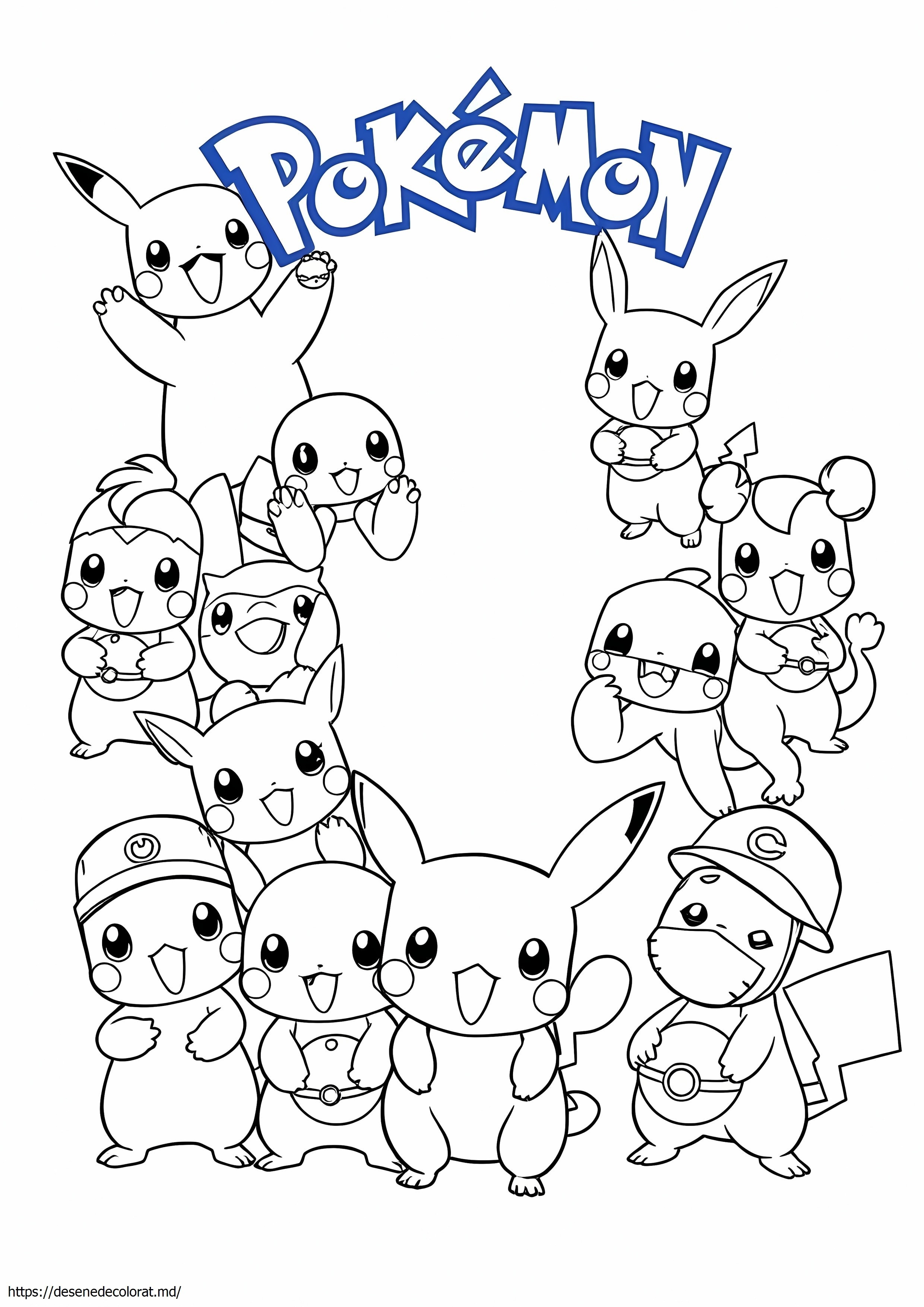 Drăguț pokemon chibi