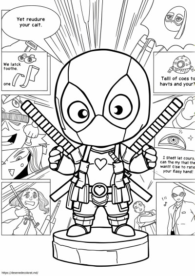 Drăguț chibi deadpool