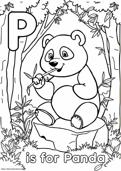 P este pentru panda