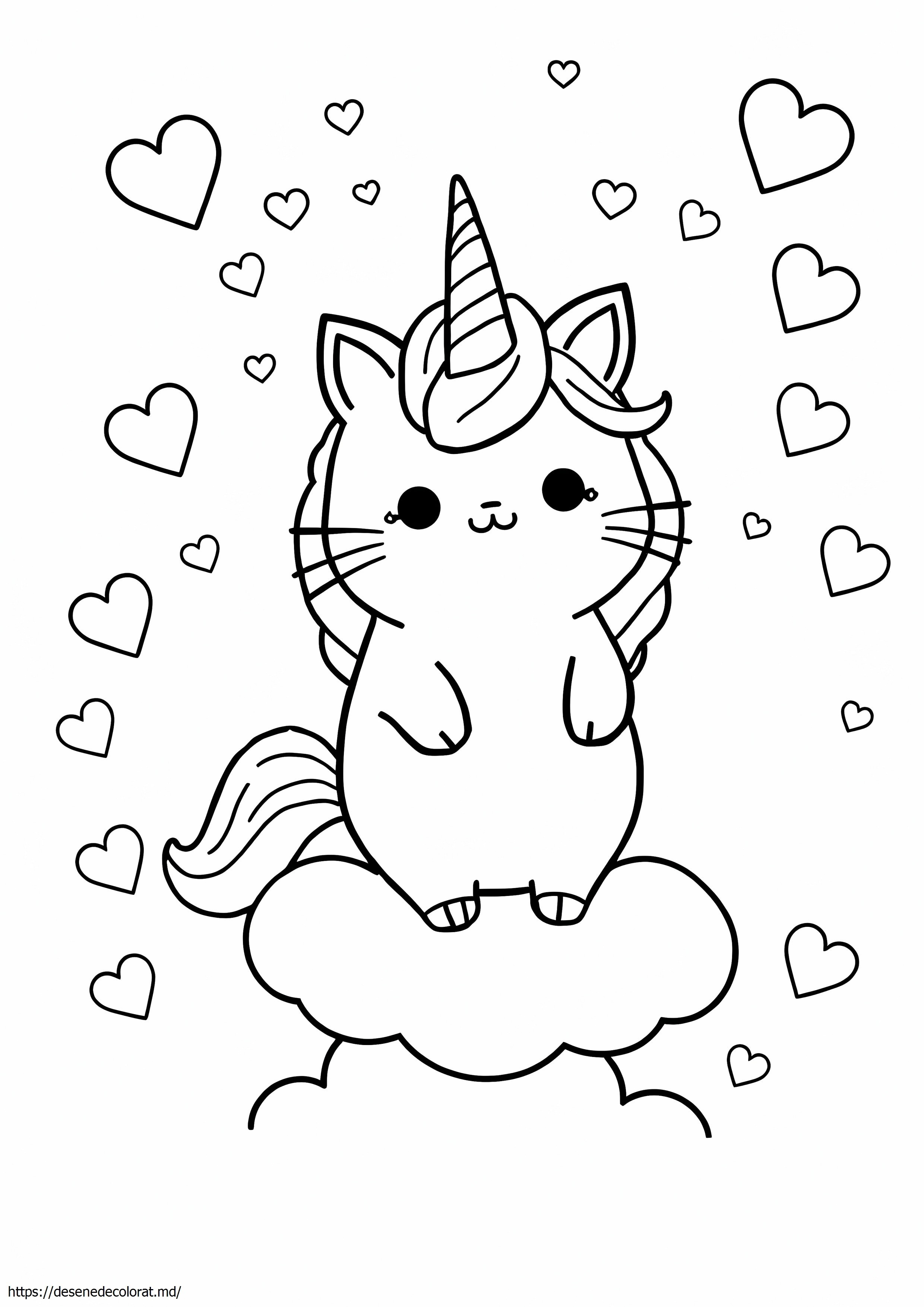 Drăguț unicorn pusheen