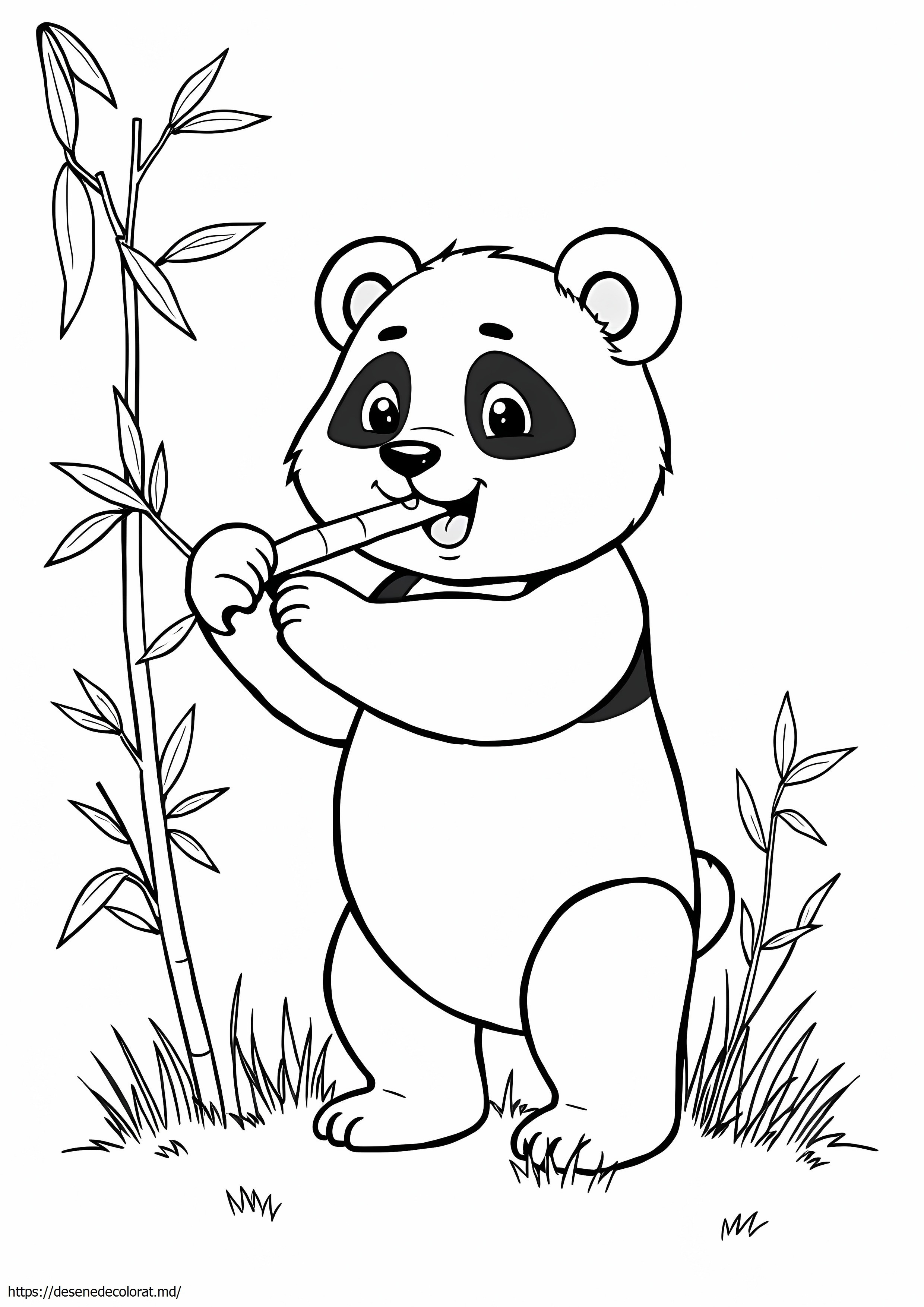 Panda care mănâncă bambus