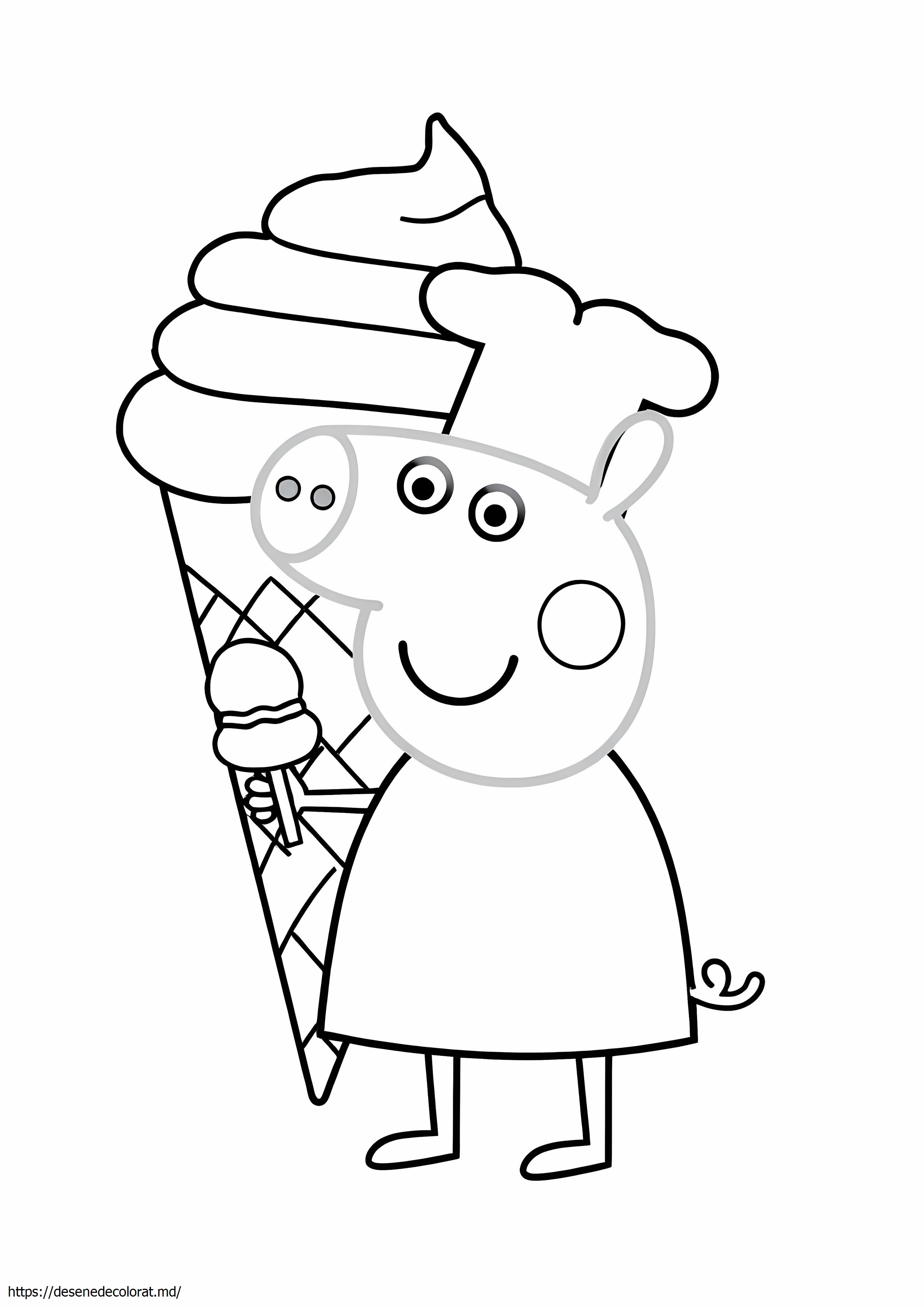 Desen inghetata peppa pig