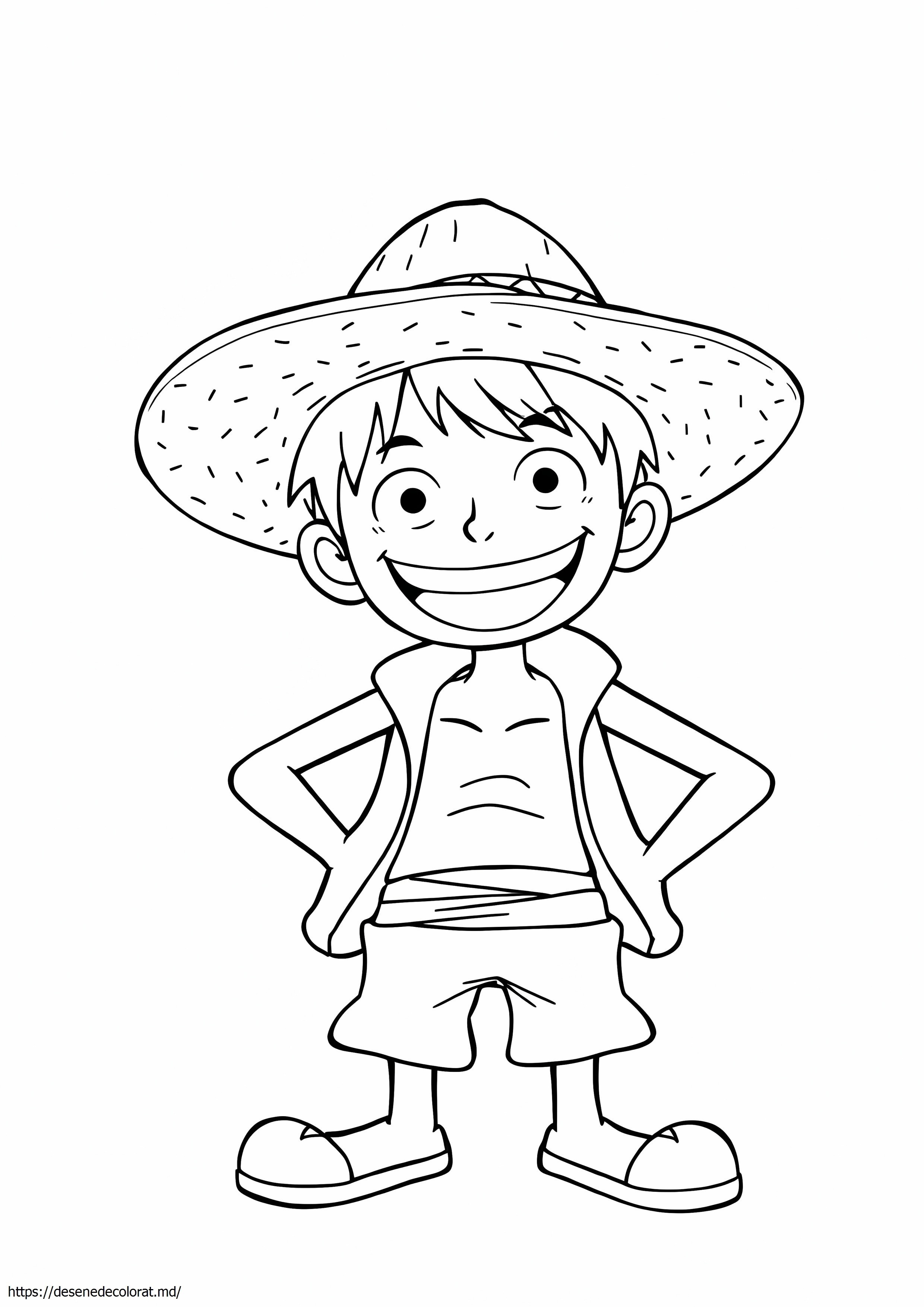 Desenând luffy