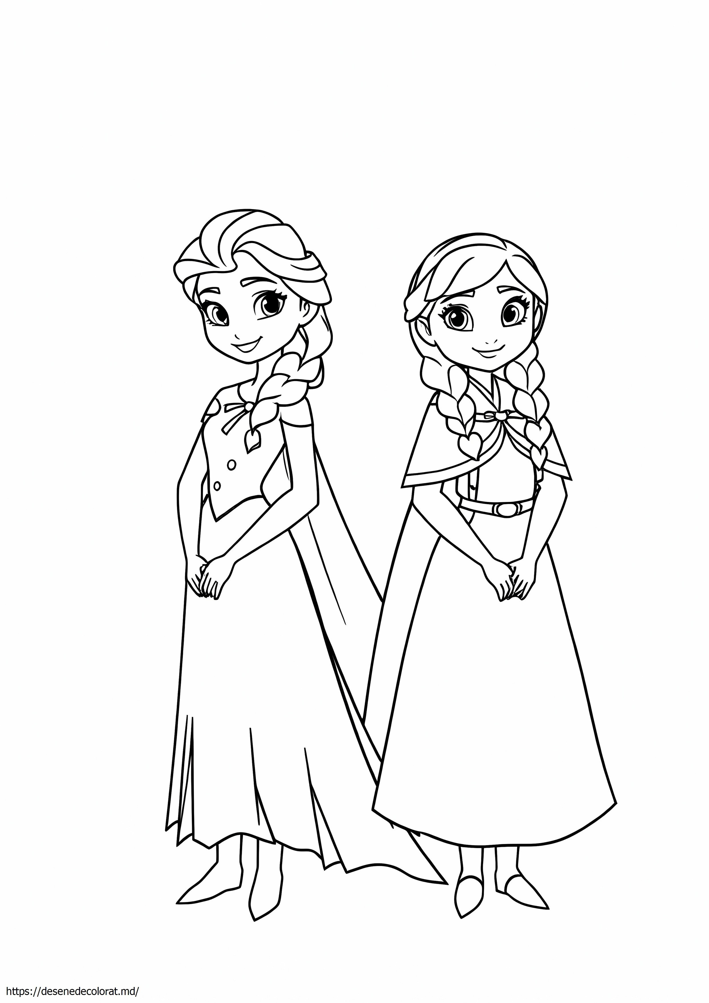Elsa și anna înghețate