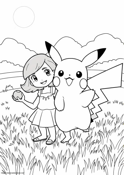 Evie și pikachu