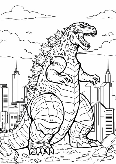 Godzilla alb-negru